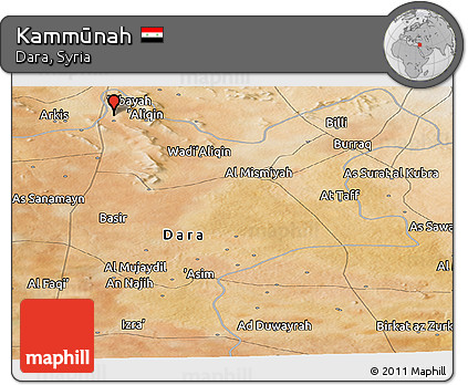 Satellite Panoramic Map of Kammūnah