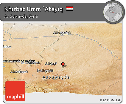 Satellite Panoramic Map of Khirbat Umm `Atāyiq