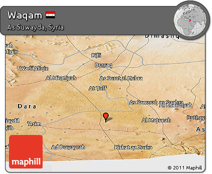 Satellite Panoramic Map of Waqam