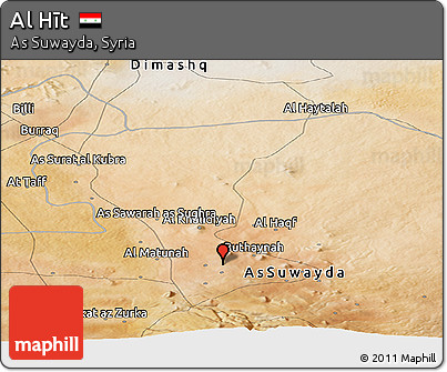 Satellite Panoramic Map of Al Hīt