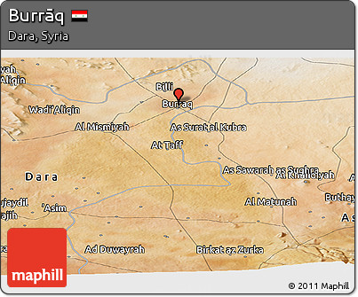 Satellite Panoramic Map of Burrāq