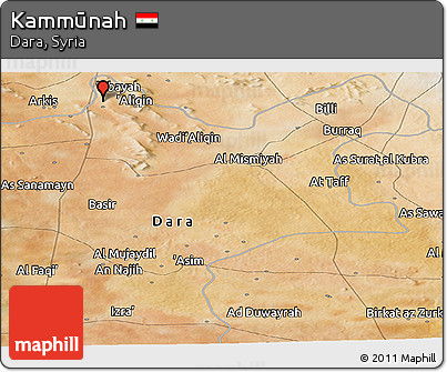 Satellite Panoramic Map of Kammūnah