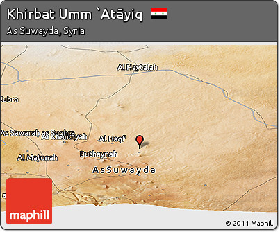 Satellite Panoramic Map of Khirbat Umm `Atāyiq