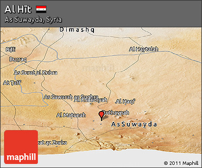 Satellite Panoramic Map of Al Hīt