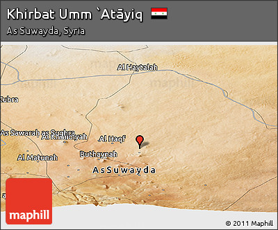 Satellite Panoramic Map of Khirbat Umm `Atāyiq