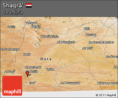 Satellite Panoramic Map of Shaqrā'