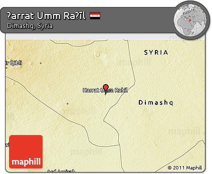 Physical 3D Map of Ḩarrat Umm Raḩīl