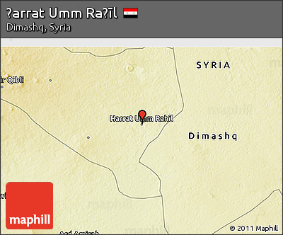 Physical 3D Map of Ḩarrat Umm Raḩīl