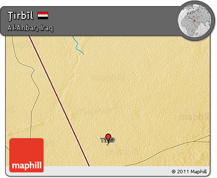 Physical 3D Map of Ţirbīl