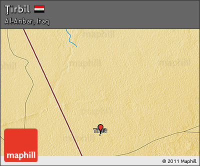 Physical 3D Map of Ţirbīl