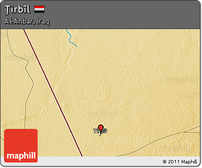 Physical 3D Map of Ţirbīl
