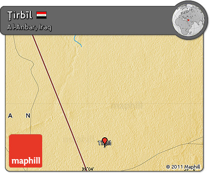 Physical Map of Ţirbīl