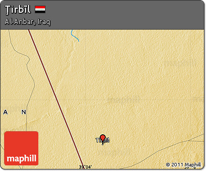 Physical Map of Ţirbīl