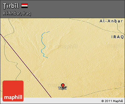 Physical Panoramic Map of Ţirbīl