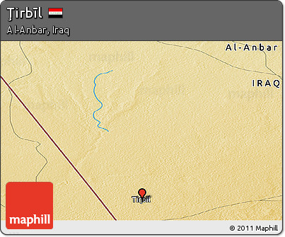 Physical Panoramic Map of Ţirbīl