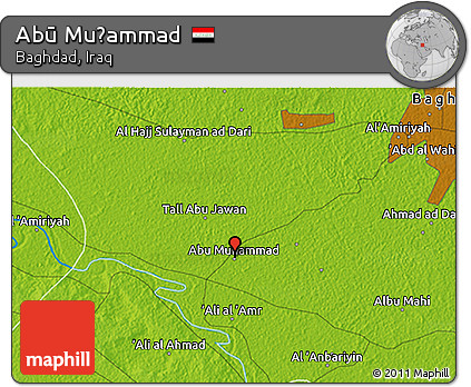 Physical 3D Map of Abū Muḩammad