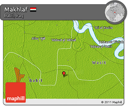 Physical 3D Map of Makhlaf