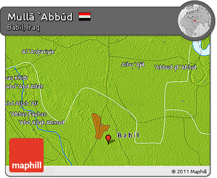Physical 3D Map of Mullā `Abbūd