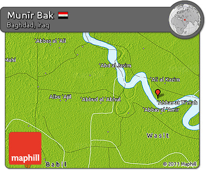 Physical 3D Map of Munīr Bak