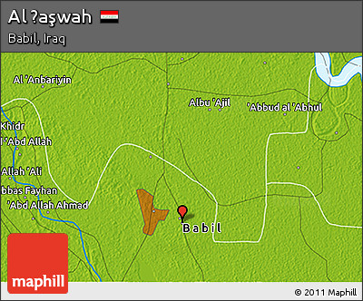 Physical 3D Map of Al Ḩaşwah
