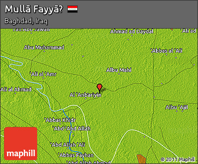 Physical 3D Map of Mullā Fayyāḑ