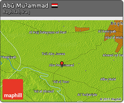Physical 3D Map of Abū Muḩammad
