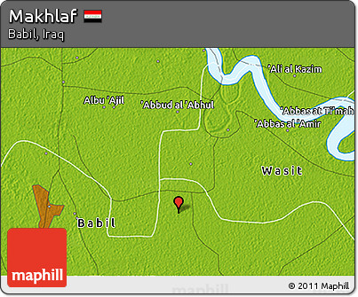 Physical 3D Map of Makhlaf
