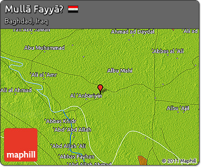Physical 3D Map of Mullā Fayyāḑ