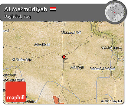 Satellite 3D Map of Al Maḩmūdīyah
