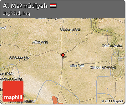 Satellite 3D Map of Al Maḩmūdīyah