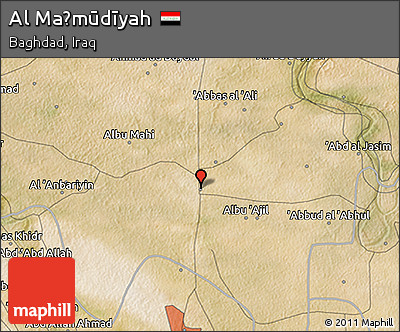 Satellite 3D Map of Al Maḩmūdīyah