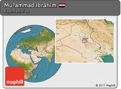 Satellite Location Map of Muḩammad Ibrāhīm