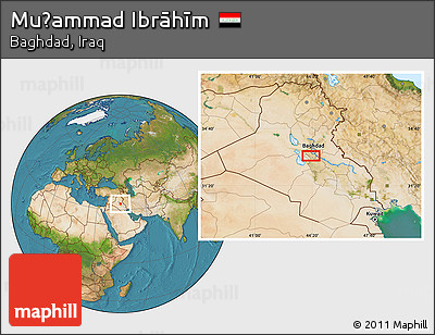 Satellite Location Map of Muḩammad Ibrāhīm