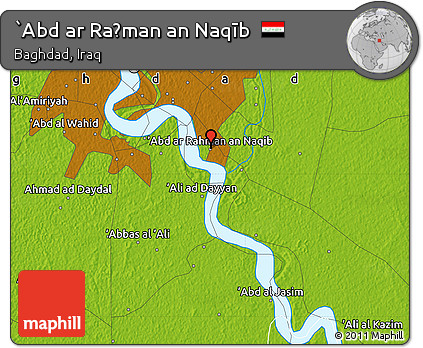 Physical Map of `Abd Ar Raḩman An Naqīb