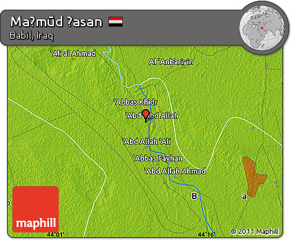 Physical Map of Maḩmūd Ḩasan