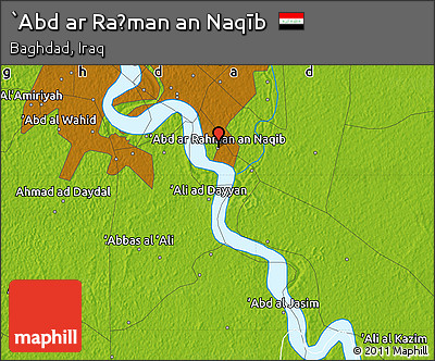 Physical Map of `Abd Ar Raḩman An Naqīb