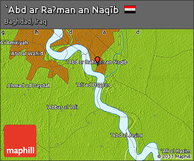 Physical Map of `Abd Ar Raḩman An Naqīb