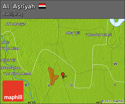 Physical Map of Al `Aşrīyah