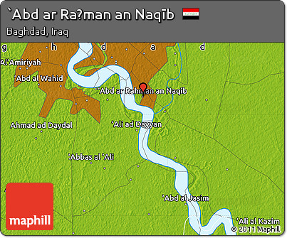 Physical Map of `Abd Ar Raḩman An Naqīb