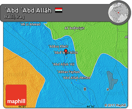 Political Map of `Abd `Abd Allāh