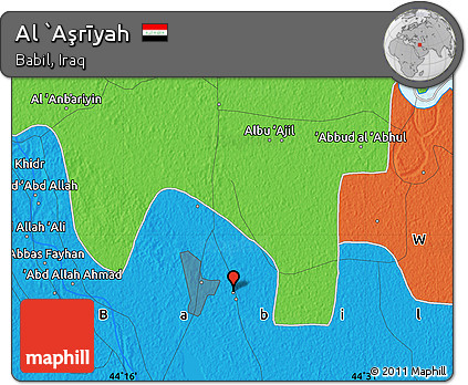 Political Map of Al `Aşrīyah