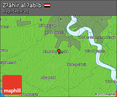Political Map of Z̧āhir Al Ḩabīb