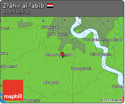 Political Map of Z̧āhir Al Ḩabīb