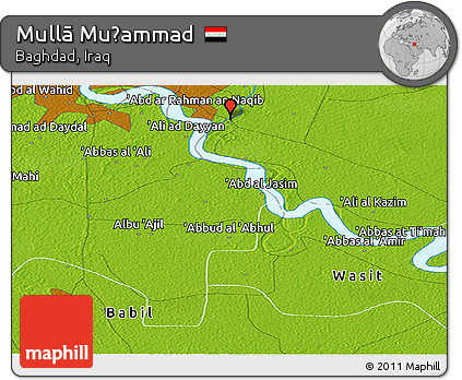 Physical Panoramic Map of Mullā Muḩammad