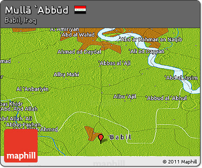 Physical Panoramic Map of Mullā `Abbūd