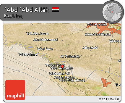 Satellite Panoramic Map of `Abd `Abd Allāh