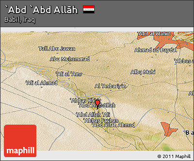 Satellite Panoramic Map of `Abd `Abd Allāh