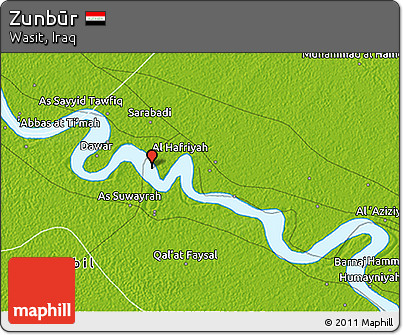 Physical 3D Map of Zunbūr