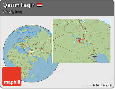 Savanna Style Location Map of Qāsim Faqīr