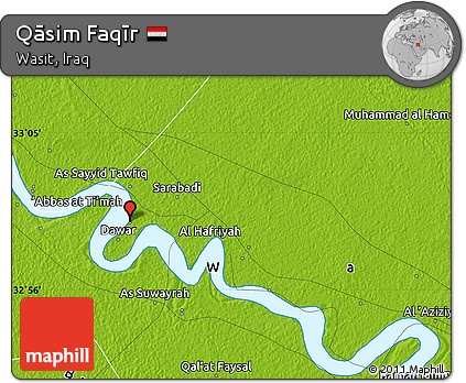 Physical Map of Qāsim Faqīr